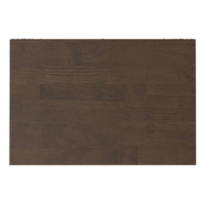 English Elm Harper Mid-Century 5-Shelf Bookcase in Walnut Brown – Solid Rubberwood, 4 Adjustable Shelves, 66" B136P238604