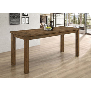 English Elm Amarillo Rustic Golden Brown Counter Height Dining Table — Solid Wood, Minimalist Design, Rich Grains B062P335877