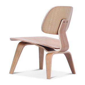 English Elm Molded Plywood Lounge Chair Mid Century Ergonomic Ash Veneer Seat for Living Room Oak B353P478334