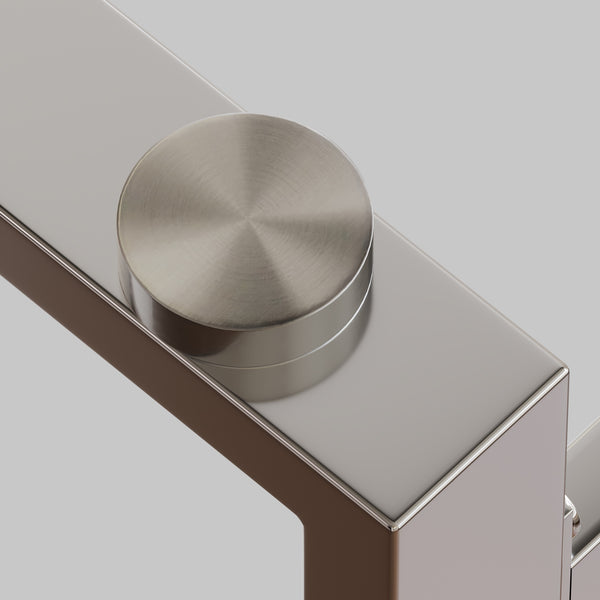 English Elm 51" Modern Minimalist Rectangular Glass Dining Table for 4-6, 8mm Tempered Top with Chrome Legs, Sleek Desk W3732P369039