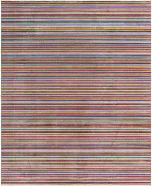 Unique Loom Deepa Static Machine Made Geometric Rug Multi, Gray/Ivory/Light Blue/Light Brown/Burgundy 7' 10" x 9' 8"