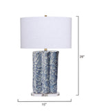 Jamie Young Co. Flurry Ceramic Table Lamp With Linen Shade Blue Ceramic,Acrylic 9flurrytlbl