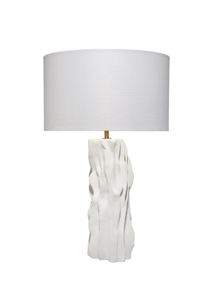 Jamie Young Co. Sweetwood Ceramid Table Lamp With Linen Shade White Ceramic,Metal 9sweetwotlwh