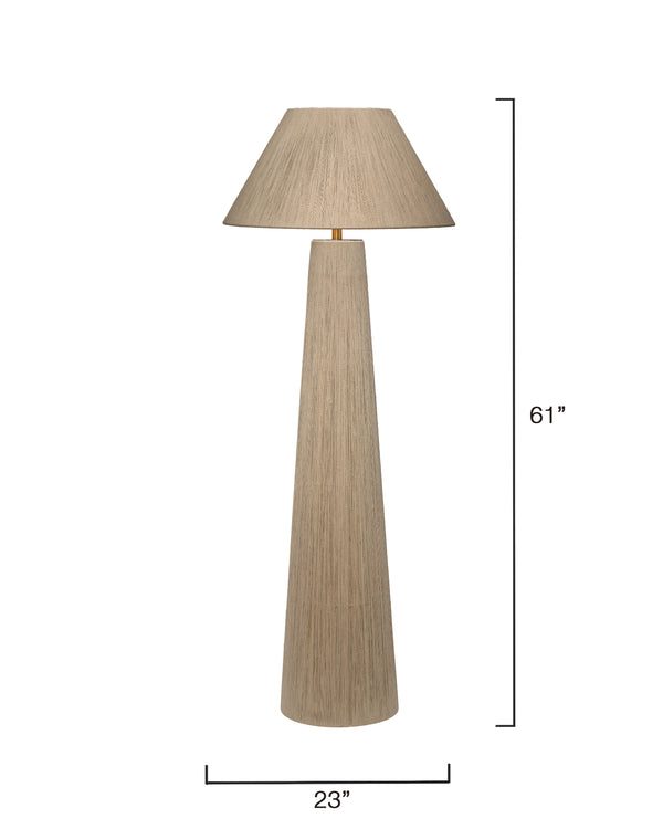 Jamie Young Co. Tension Jute Floor Lamp Cream Jute,Metal, Iron 9tensionflwh