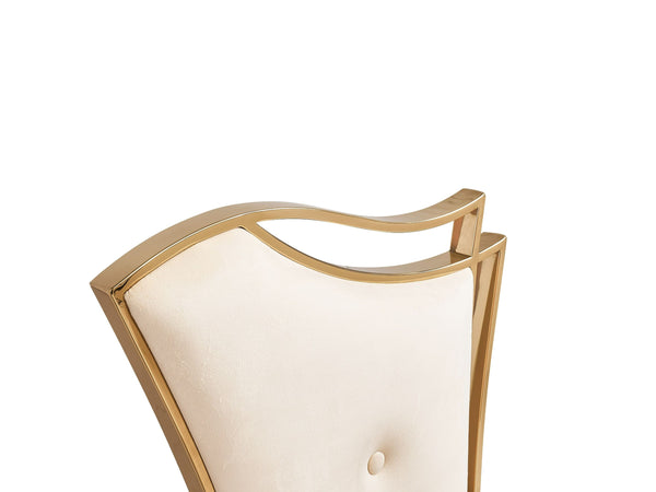 VIG Furniture Modrest Bonnie - Modern Beige Velvet & Champagne Gold Dining Chair (Set of 2) VGZA-Y906-BGE-GLD