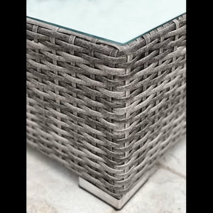 English Elm Stylish Rattan Wicker 10-Piece Outdoor Seating Set With Sunbrella Cushions – Perfect For Entertaining! B120S00021-GIGA