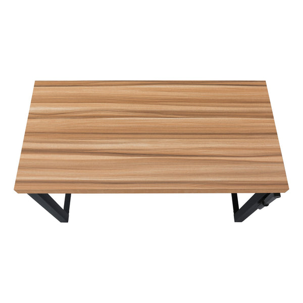 English Elm Computer Desk - Adjustable Height Standing Workspace For Home Office, Compact Modern Design, Brown B2710P219892