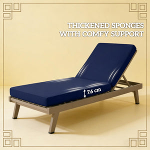 English Elm Replacement Chaise Lounge Cushions Uv Resistant Foam Filled Outdoor Seating Pair T3971P443277