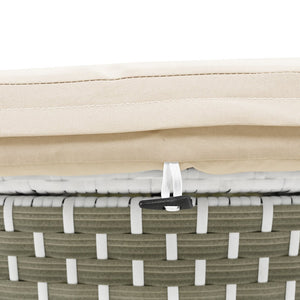 English Elm TOPMAX All-Weather Rattan Round Sectional Daybed with Retractable Canopy, Adjustable Table & Cushions Light Coffee SP100023AAC