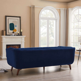 English Elm Ashcroft Furniture - Addison Large Navy-Blue Velvet Sofa