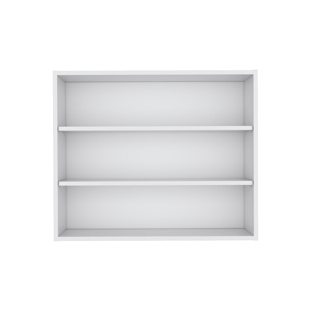 English Elm Meeker Wall Cabinet White - Modern Engineered Wood Kitchen Storage with 3 Spacious Shelves, Easy Mounting B092P245421