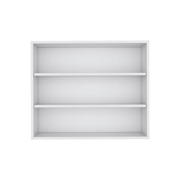 English Elm Meeker Wall Cabinet White - Modern Engineered Wood Kitchen Storage with 3 Spacious Shelves, Easy Mounting B092P245421