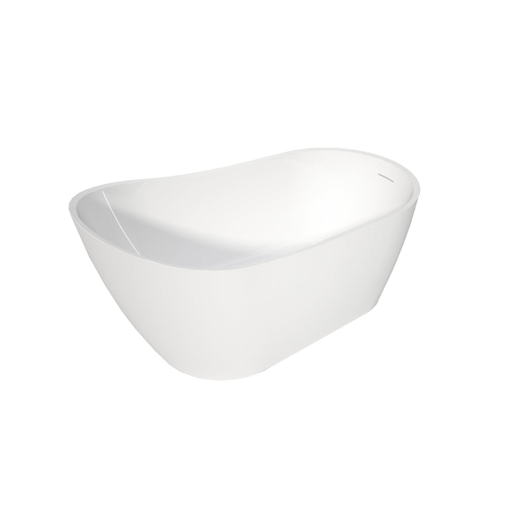 English Elm Premium Oval Acrylic Freestanding Soaking Tub High Back Glossy White Spa Style T3785P380651