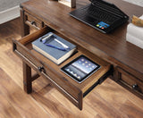 OSP Home Furnishings Baton Rouge Desk Brushed Walnut