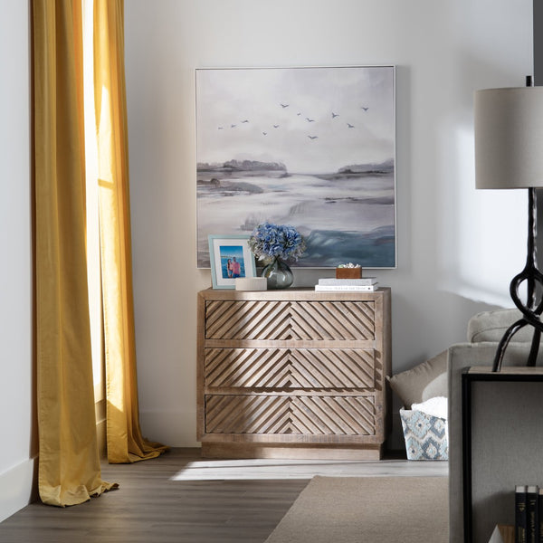 Crestview Collection Rustic Mango Wood Chest - Stylish Geometric Design With Chevron Drawers For Elegant Storage Solutions Brown Solid Wood Cvfnr4245