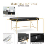 OSP Home Furnishings Broadway Desk Black