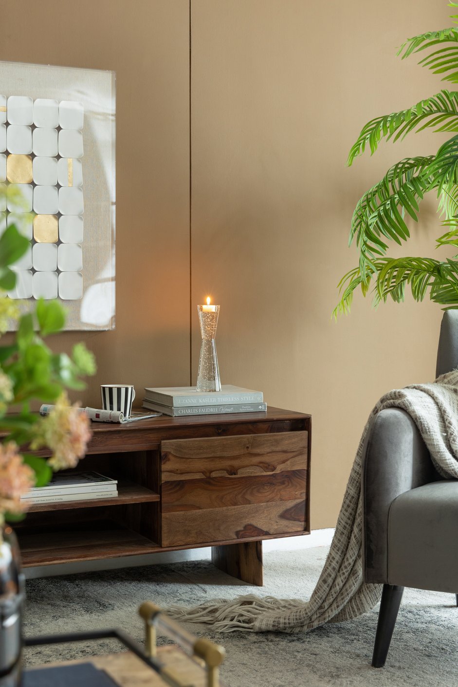 English Elm D3.1x10.4" Contemporary Bubble Glass Candle Holder for Dining Table — Elegant Multipurpose Centerpiece, Clear Lampscape Ambiance W2078P390740