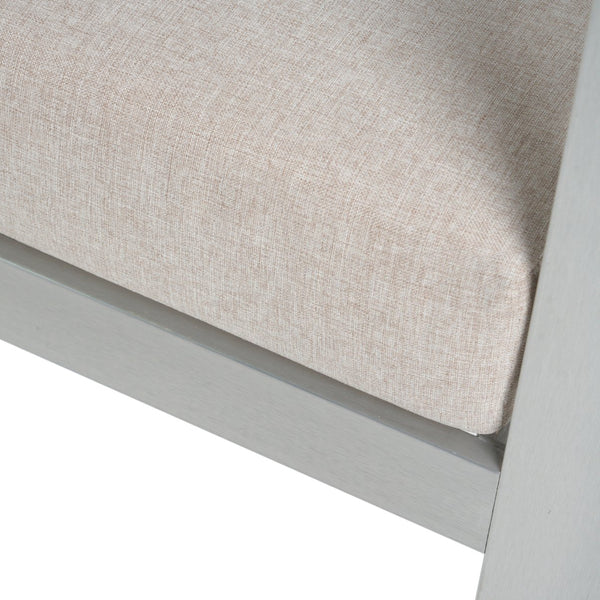 English Elm Christopher Knight Home® - Cora Modern Aluminum Club Chair With Beige Cushion – Stylish, Lightweight, And Weather-Resistant Seat N775P210695S