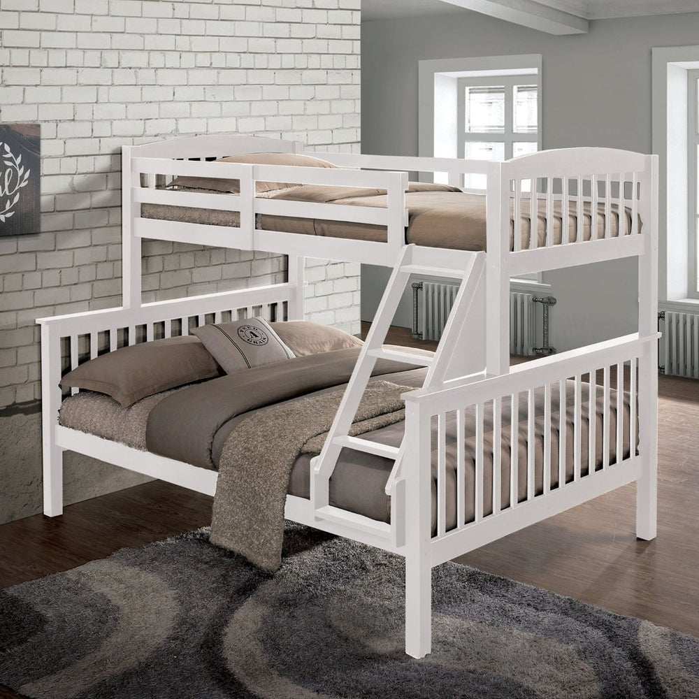 English Elm Transition Twin Bunk Bed With Slat Support & Angled Ladder - Stylish Space-Saver For Kids! B2741S00275-GIGA