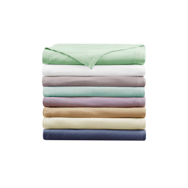 English Elm Blanket King Size Ring-spun Cotton Woven Patterned Layer for Cozy Bedroom Nights B035P294132