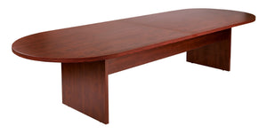 OSP Home Furnishings Napa Executive Conference Table Sturdy Professional Boardroom Desk for Collaborative Meetings 120"X48"X29"  Cherry NAPCHY-37