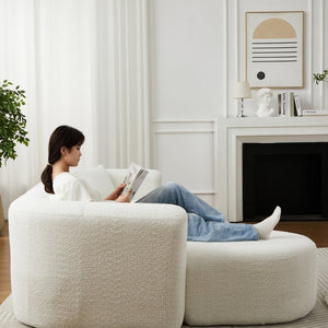 English Elm [video]109.4" Chenille Cloud Sectional Sofa Sink-in Foam L-shape Couch for Modern Living W3505S00051