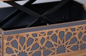 English Elm Rio Smart Adjustable Height Coffee Table - Modern Anthracite Centerpiece With Storage & Style B029P206615-GIGA