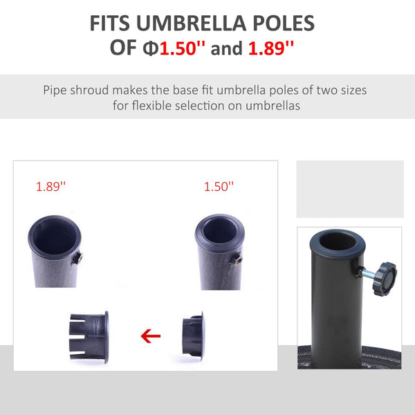 English Elm Heavy Duty Polyresin Umbrella Stand Outdoor Bronze Embossed Patio Decor Base T3971P383669