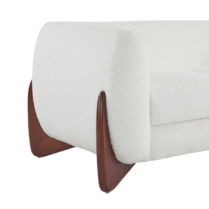 English Elm Christopher Knight Home® - 82Inches Oversized Boucle Sherpa Sofa - Cozy Contemporary Seating, Deep Cushions & Natural Wood Feet N771P205090M_N771P205091M