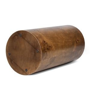 English Elm Jennifer Taylor Home - Nebula 29.5" Burl Accent Pillar Side Table – Unique Walnut Wood Design For Elegant Home Décor B2719P292911