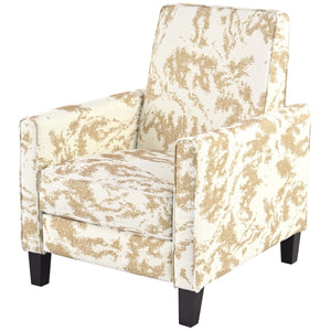 English Elm Christopher Knight Home® - 27.5" Push Back Recliner with Beech Legs, Deep Ergonomic Seat & Extendable Footrest for Rooms Yellow N763P256508G