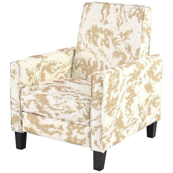 English Elm Christopher Knight Home® - 27.5" Push Back Recliner with Beech Legs, Deep Ergonomic Seat & Extendable Footrest for Rooms Yellow N763P256508G