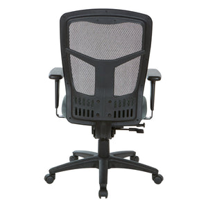 OSP Home Furnishings Progrid® High Back Ergonomic Mesh Office Chair with Lumbar Support and Adjustable Arms 90662-2M