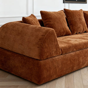 English Elm Cloud Modular Sectional with Ottoman Sink-in Cushions for Relaxed Living Spaces W3728S00010