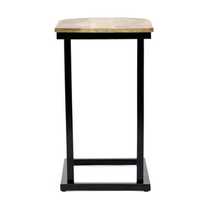 English Elm Christopher Knight Home® - C C table Honey Mango Wood C-Shape End Table with Iron Frame, Handcrafted Durable 14x18x24 Inches 70356.00