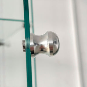 English Elm Tempered Glass Display Cabinet - Versatile Wine, Storage & File Cabinet With Led Light, Adjustable Feet W3155P268117-GIGA