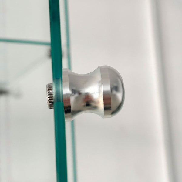 English Elm Tempered Glass Display Cabinet With Bluetooth Led, Door Lock & Mobile Control For Modern Spaces W3155P268096-GIGA