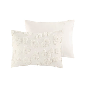 JLA Home Intelligent Design - Animal Clipped Chenille Comforter Set in Off-White — Hypoallergenic, OEKO-TEX, Machine Washable Luxury 90 L x 104 W x 1H ID10-2420
