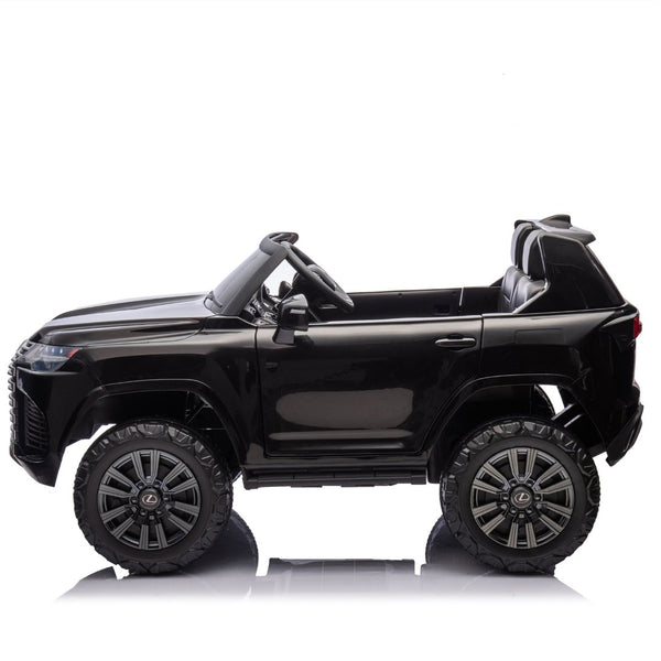 English Elm Licensed Lexus Lx600 24v Two Seater Kids Ride on Suv with Remote and Suspension Black W1578P339061