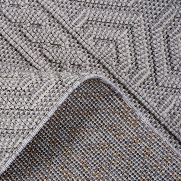 English Elm Loom & Luxe 8X10 Geometric White Area Rug – Stylish, Durable, Low-Maintenance For Indoor/Outdoor Use B335P289594