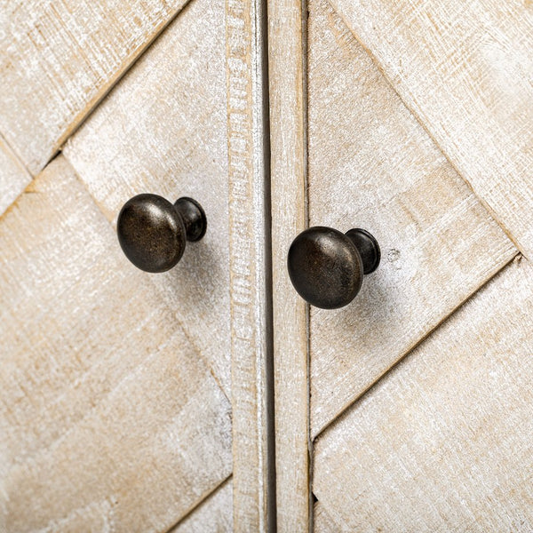 English Elm U_Style woven wood slat console table with solid veneer top, durable MDF frame, 220lb capacity, elegant entryway centerpiece Beige+Brown N711P269058O