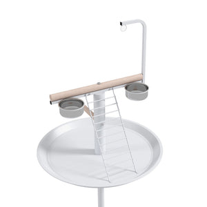 English Elm Pet Feeder Station with Mdf Storage Cabinet and Raised Stainless Steel Bowls for Large Dogs T3971P415906