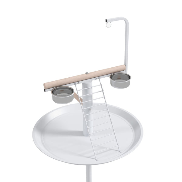 English Elm Pet Feeder Station with Mdf Storage Cabinet and Raised Stainless Steel Bowls for Large Dogs T3971P415906