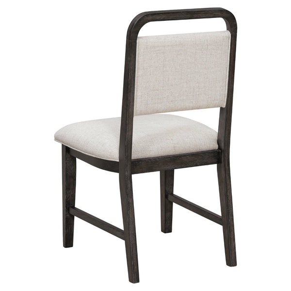 English Elm Trexm Rustic Oak Extendable Dining Set with Upholstered Chairs Bench Seats 6 Espresso ST000154AAP