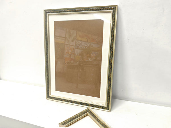 English Elm 18x24 Solid Wood Picture Frame with Replaceable Canvas, Acrylic Glass, Sturdy Backboard for Elegant Wall Decor Green T3976P383245