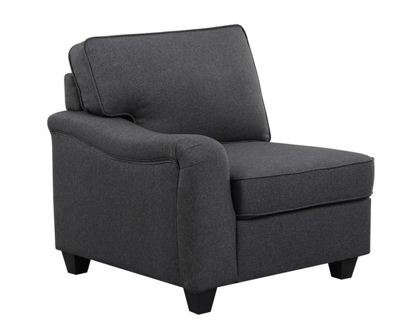 English Elm Luce 8 Piece Modular Sectional with Ottoman in Low Profile Linen for Open Living B2749S00092