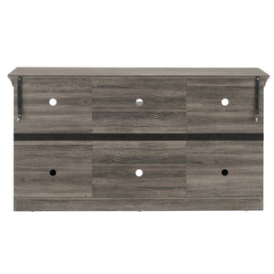 English Elm 2 Door Farmhouse Tv Stand with Barn Style Panels and Open Shelving for Living Room W1758P199935