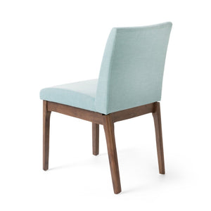English Elm Dining Chair Set of Two Armless Upholstered Seats with Rubberwood Legs Modern Style Mint 58924.00MNT