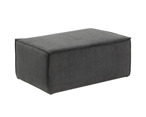 Calista Ottoman - Large - Navarro Pewter 110181 Sunpan