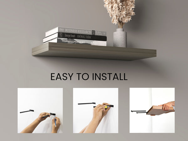 English Elm Ecco 31.5" Floating Shelves Set Of 2 – Stylish Wall Storage For Books, Decor & Minimalist Room Design B070P351138